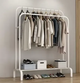 Двойная стойка Double A Double floor Hanger Вешалка для одежды с полкой для обуви 110x54 см (42343) - изображение 6