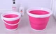 Туристичне складане відро Lima Collapsible Bucket 10 л Рожеве (42282) - зображення 2