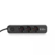 Сетевой удлинитель VIDEX ONCORD с/с 3п 3м (3x1.5мм) 2.4А 2USB+USB-C с кнопкой Black - изображение 5