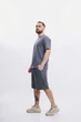 Комплект мужской базовый «Player» Intruder 2XL-3XL темно-серый: футболка + шорты - изображение 3