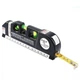 Лазерный уровень Метер Laser Level Meter Pro 3 со встроенной рулеткой Нивелир строительный черный (1705) - изображение 2