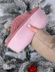 Шапка женская Fashion бини зимняя пудровая - изображение 2