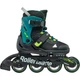 Ролики Rollerblade Microblade XT 28-32 Black/Green (1012-86B0751520-NG02-28-32) - изображение 2