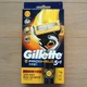 Станок для гоління Gillette Fusion ProShield Power Жовтий виробництво Корея (1 картридж 1 батарейка в комплекті) - зображення 2