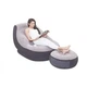 Надувне крісло з пуфом для ніг AIR SOFA для відпочинку - зображення 2