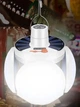 Светильник лампа Bailong BL-2029/7693 светодиодная LED люстра кемпинговая с солнечной батареей аккумуляторная раскладная Белая - изображение 3