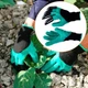 Садові рукавички з пазурами Garden Genie Gloves, Чорні із зеленим - зображення 3