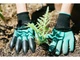 Садові рукавички з пазурами Garden Genie Gloves, Чорні із зеленим - зображення 8