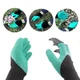 Садові рукавички з пазурами Garden Genie Gloves, Чорні із зеленим - зображення 12