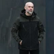 Куртка мужская Lev Pobedov Soft Shell на флисе XXXL хаки черная (24308) - изображение 1