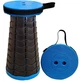 Складной телескопический стул для рыбалки пикника Telescopic stool Черно-синий - изображение 3