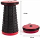 Стул складной Тelescopic stool раскладной телескопический Черно-красный - изображение 7