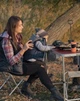 Складаний стіл з 4 стільчиками для пікніка Folding Table в валізі складаний Коричневий - зображення 9