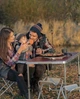 Складаний стіл з 4 стільчиками для пікніка Folding Table в валізі складаний Коричневий - зображення 13