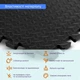 Підлога пазл - модульне покриття для підлоги чорне 600x600x10мм (МР15) SW-00001169 - зображення 11