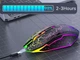 Дворежимна акумуляторна бездротова миша T34 з RGB підсвіткою чорна - зображення 6
