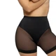 Велосипедки женские с утяжкой для формирования талии удлиненные полупрозрачные от натираний бедер черные 4XL - изображение 2