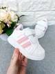Кроссовки No Brand для девочек белые 22р 14см 1679 - изображение 2