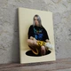 Интерьерная картина Билли Айлиш сидит на краю люка, Billie Eilish, 60×43 см (id3870) - изображение 1