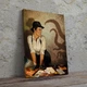 Интерьерная картина Девушка-детектив и Ктулху, Ktulhu, Lovecraft, DnD, 42×30 см (id4413) - изображение 1