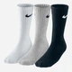 Набор мужских носков высоких хлопковых Nike U Nk V Cush Crew Value SX4508-965 46-50 3 пары (685068095481) - изображение 1