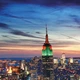 Постер Закат и небоскрёбы, Нью-Йорк, New York, A3 30×42 см (id2953) - изображение 2