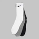 Набор мужских носков высоких хлопковых Nike U Nk Everyday Ltwt Crew SX7676-964 38-42 3 пары Черный/Белый/Серый (194955549414) - изображение 6