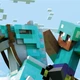 Постер Майнкрафт, на коне, Minecraft, A3 30×42 см (id3992) - изображение 2