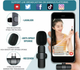 Бездротовий петличний мікрофон K9 Wireless Lavalier Microphone перехідниками з адаптером Lightning TypeC - зображення 9