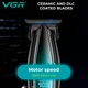 Триммер аккумуляторный VGR V-992 GREEN, 9000 RPM, 2000 mAh, 3 насадки, LED дисплей - изображение 4