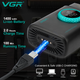 Електробритва VGR V-377 BLACK шейвер, подвійне лезо, регулювання потужності, LED дисплей - зображення 6