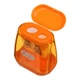 Точилка ZB.5589 COMBI KIDS Line ZiBi, с контейнером, 2 отверстия, пластиковый корпус, Цена за 1 шт (4823078998460) Оранжевый - изображение 2