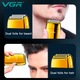 Электробритва VGR V-399 GOLD шейвер, влагостойкая, дополнительная насадка, LED дисплей - изображение 4