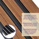 Декоративна рейка Sticker Wall SW-00001743 2900х115х12 мм дерево коричнева - изображение 2