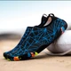 Взуття для пляжу і коралів аквашузи Diving shoes чорні з синіми трикутниками 45 ( 28,6 см ) 121 - зображення 3