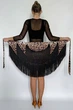 Спідниця-хустка для латини з бахромою леопардовий принт onesize Apmi - зображення 2