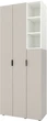 Шкаф Metkas Home A003R 900x420x2300 мм ЛДСП Кашемир - Белый снег (MA003R- KB) - изображение 1