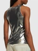 Женская майка DIESEL T-Lynys sleeveless logo top Размер M Серебристый - изображение 4