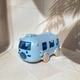Пляшка для води дитяча ARDESTO Bear Bus 500 мл іграшка автобус блакитний зі шнурочком та наліпками - зображення 1