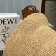 Панама с принтом LOEWE Anagram black raffia bucket hat Коричнквый - изображение 5