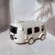 Пляшка для води дитяча ARDESTO Bear Bus 500 мл іграшка автобус бежевий зі шнурочком та наліпками - зображення 1