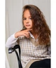 Жилетка для девочки ART KNIT Лапки Бежевая, 116-122см 026289 - изображение 4