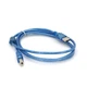 Кабель USB 2.0 AM/BM, 1.5 m, 2 фериту, прозорий Voltronic YT-AM/BM-1.5 T - зображення 1