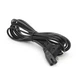 Кабель живлення 3.0m, 0.5mm, PC-184/2 CEE7/16-C7 2 pin (для побутової техніки), Black, OEM Q325 - зображення 1