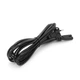 Кабель живлення 3.0m, 0.5mm, PC-184/2 CEE7/16-C7 2 pin (для побутової техніки), Black, OEM Q325 - зображення 2