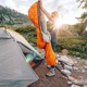 Спальный мешок кокон Tm Fjord Long. Оранж. 225х80/55см. -20/+0°C. Правый. Кемпинговый спальник - изображение 8