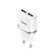Зарядний пристрій HOCO C12 Smart 2xUSB charger 12W 2.4A White (6957531047759) - зображення 1