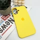 Захисний чохол-накладка Silicone Full Case AA Open Cam для Apple iPhone 16 Yellow (FullOpenAAi16-4) - зображення 3