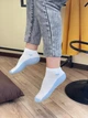 Набор женских носков коротких хлопковых Лео blue heart 36-40 12 пар Белый/Голубой (ROZ6501062285) - изображение 9