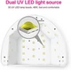 УФ-лампа для ногтей LKE UV Gel, 36 Вт с функцией портативной зарядки через USB Белый Б/У - изображение 11
